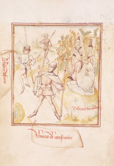 The man led astray having second thoughts and the delights of the world, from 